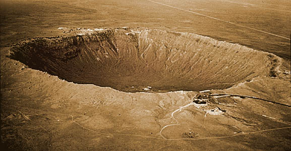 Meteorite Crater Exposed!