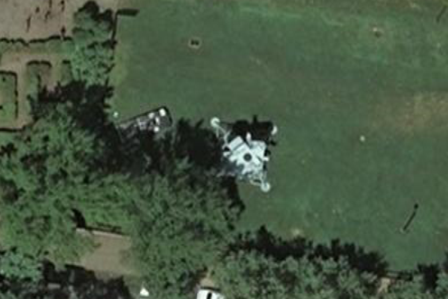 ufos on google earth. You can see it on Google Earth
