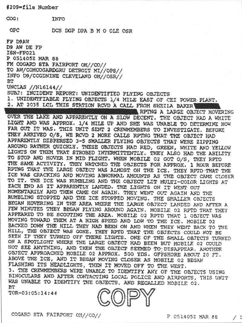official report document